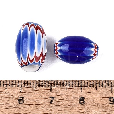 Handmade Millefiori Glass Barrel Beads LS-LA-N002-05A-1