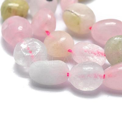 Natural Morganite Beads Strands X-G-O186-B-03-1