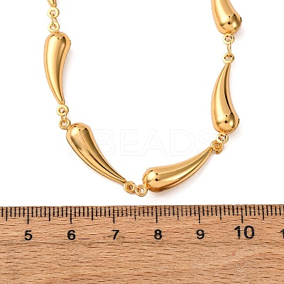 304 Stainless Steel Link Chain Necklaces for Women NJEW-G178-01G-01-1