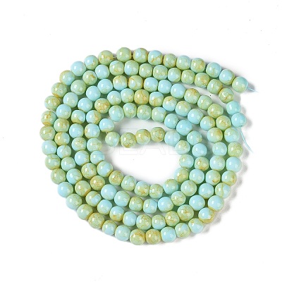 Baking Paint Glass Bead Strands GLAA-H031-01A-08-1