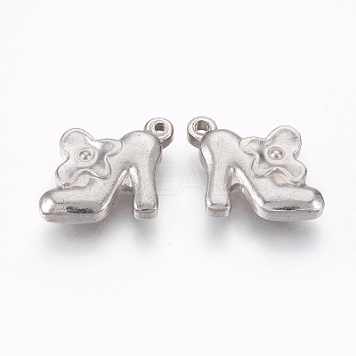 Tarnish Resistant 201 Stainless Steel Pendants STAS-O118-39P-1