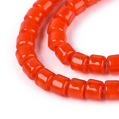 Opaque Solid Color Glass Beads Strands LS-GLAA-N065-4x4mm-C04-1