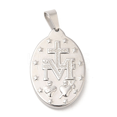 Non-Tarnish 304 Stainless Steel Pendants STAS-I121-07P-1