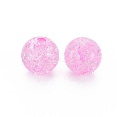Transparent Crackle Acrylic Beads LS-MACR-S373-66B-N02-1