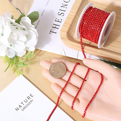1 Roll Electrophoresis Iron Rhinestone Strass Chains CHC-GF0001-06F-1