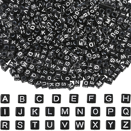 1000Pcs Opaque Acrylic Beads MACR-SC0002-43A-1