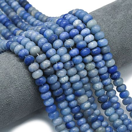 Natural Blue Aventurine Beads Strands G-P575-A02-8x5mm-03-1