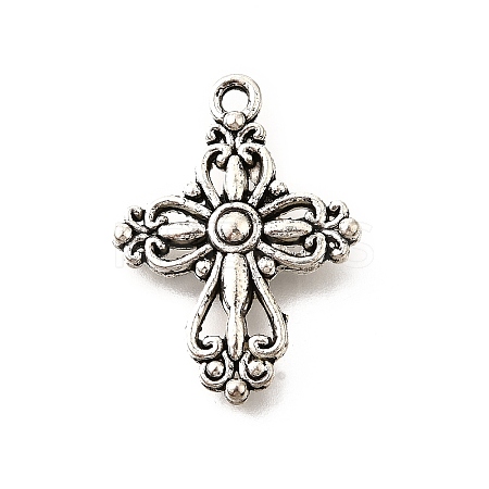 Tibetan Style Alloy Pendants TIBE-L008-36AS-1