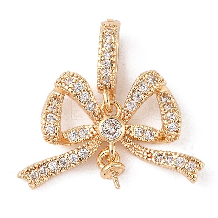 Brass Micro Pave Cubic Zirconia Peg Bails LS-KK-N256-16G-1