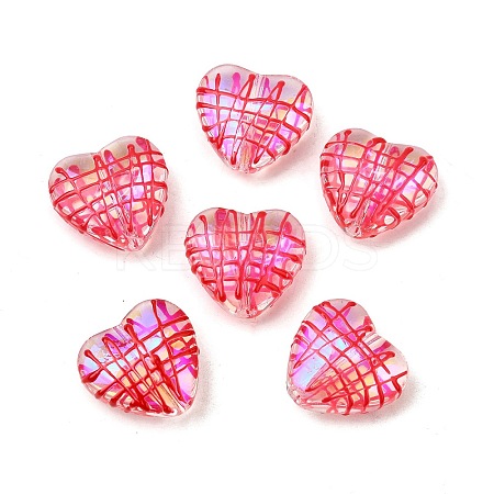 Transparent Glass Enamel Beads X1-GLAA-S388-01D-1