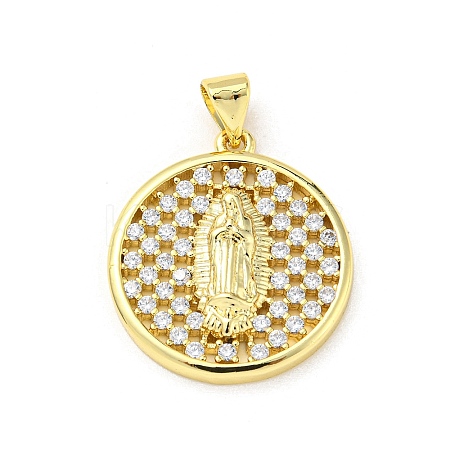 Brass with Cubic Zirconia Pendants FIND-Z023-09A-01-1