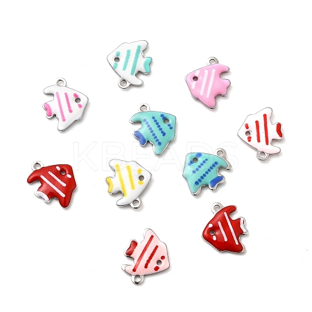 304 Stainless Steel Enamel Charms LS-STAS-Q363-14F-P-1