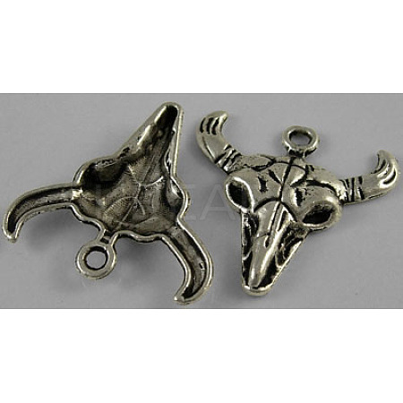 Tibetan Style Alloy Steer Pendants LS-LF1303Y-1