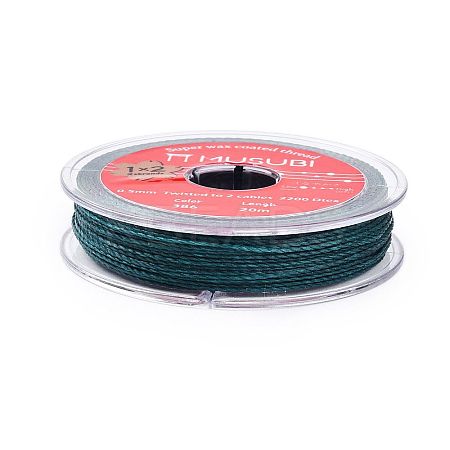 2-Ply Round Waxed Cotton Thread Cords YC-T004-01A-12-1