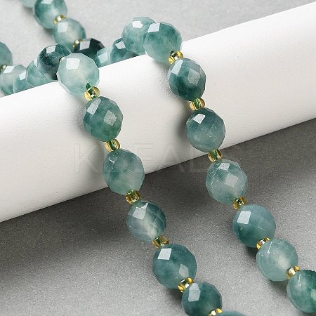 Dyed Natural White Jade Beads Strands G-N342-149I-29-1