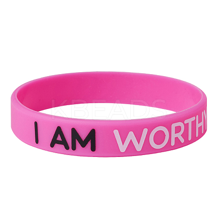 Silicone Wristbands Bracelets LS-BJEW-TW0001-20-01-1