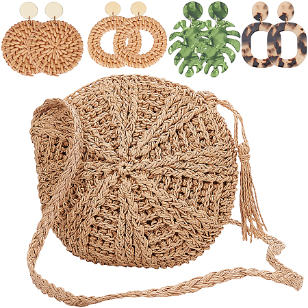 Bohemia Style Jewelry Sets SJEW-BBC0001-01B-1