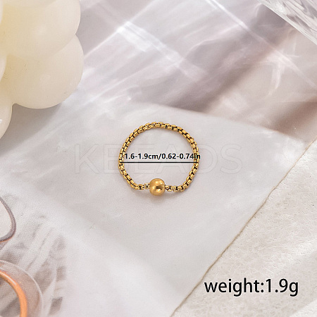 201 Stainless Steel Classic Roman Numeral Rings YL1527-3-1