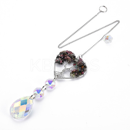 Natural Tourmaline Big Pendants G-N333-008H-1