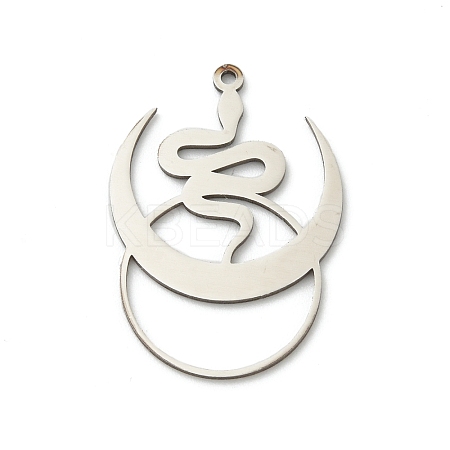 201 Stainless Steel Pendants STAS-I332-02P-1