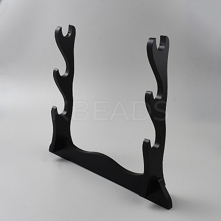 3-Tier MDF Board Sword Katana Holder Stands ODIS-WH0030-219B-1
