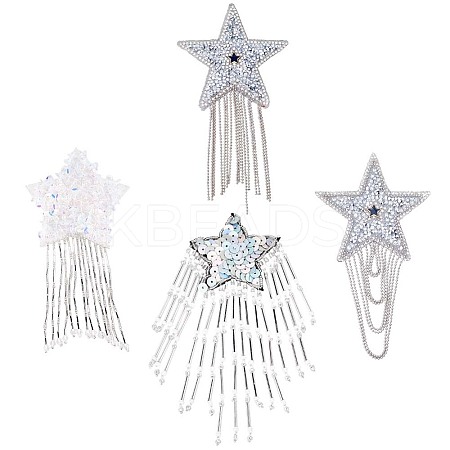 4Pcs Cloth Star PATC-CY0001-08B-1