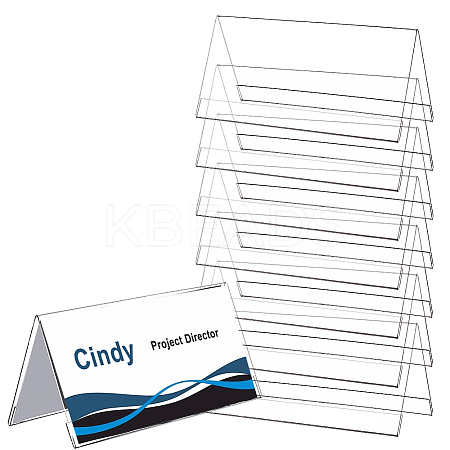 Acrylic Table Number Sign Tent Holder AJEW-WH0473-49B-1