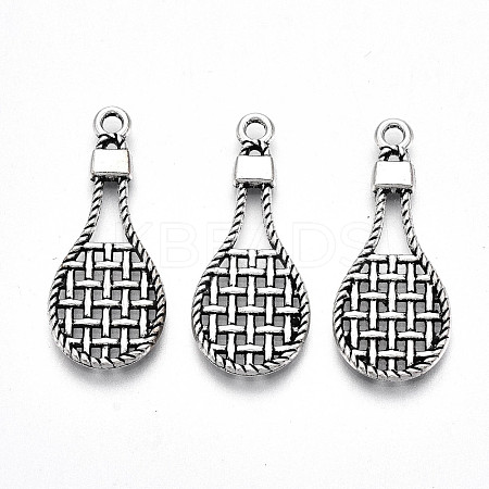 Tibetan Style Alloy Pendants TIBE-S323-081AS-RS-1