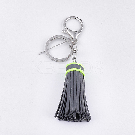 PU Leather Tassel Keychain KEYC-T004-04A-01-1