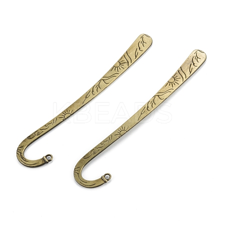 Tibetan Style Alloy Bookmark Makings PALLOY-P244-33AB-1