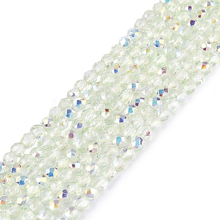 Transparent Glass Beads Strands EGLA-N028-01A-A07-1