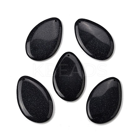 Synthetic Blue Goldstone Big Pendants G-F820-05A-06-1