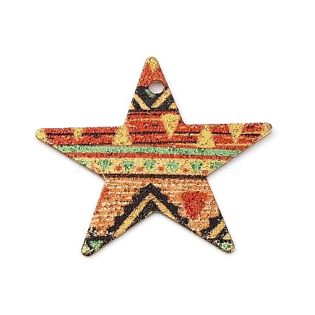 Geometric Alloy Sheet Printed Pendant Earrings Accessories LS-PALLOY-E139-01G-01-1
