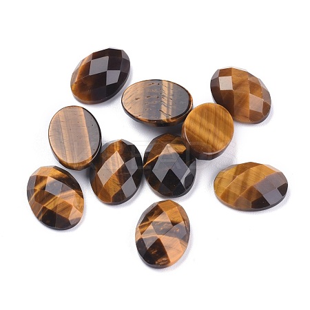 Natural Tiger Eye Cabochons G-G760-A06-1