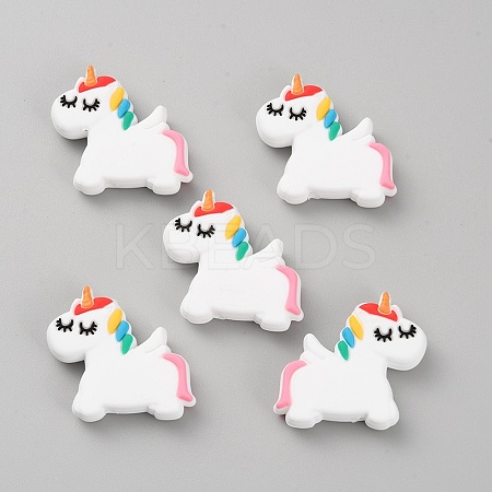 Unicorn Food Grade Eco-Friendly Silicone Beads LS-SIL-TAC0004-14-1