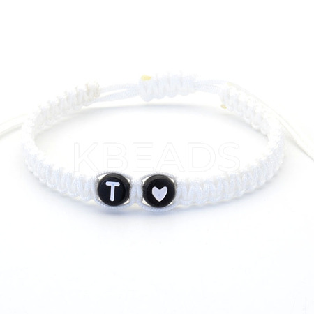 Resin Beads Braided Bead Bracelets FS-WG7326D-20-1