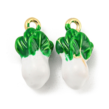 Brass Enamel Pendants X-KK-P258-17C-G-1