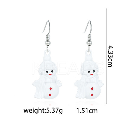 Christmas Alloy Dangle Earrings FS-WGC5D36-20-1