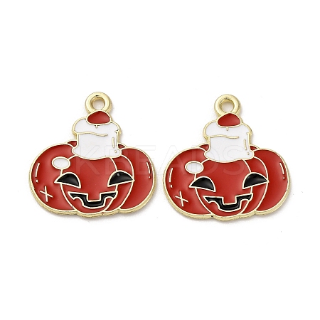 Halloween Alloy Enamel Pendants STAS-I354-01G-B02-1