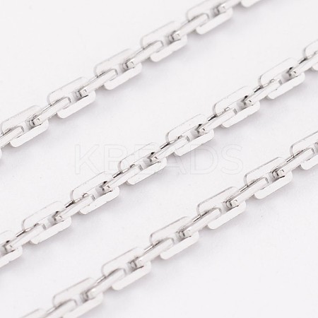 304 Stainless Steel Boston Link Chains CHS-K003-06P-2.0MM-1