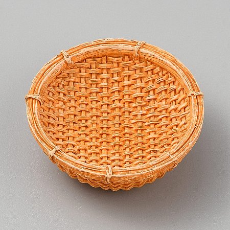 Resin Rattan Basket Mini Model DJEW-CJC0002-04B-01-1
