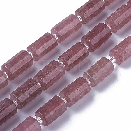 Natural Strawberry Quartz Beads Strands G-F595-J04-1