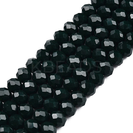 Opaque Solid Color Glass Beads Strands EGLA-A034-P3mm-D12-1