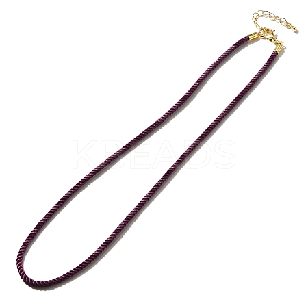 Nylon Milan Cord Necklace Making MAK-M028-01G-09-1