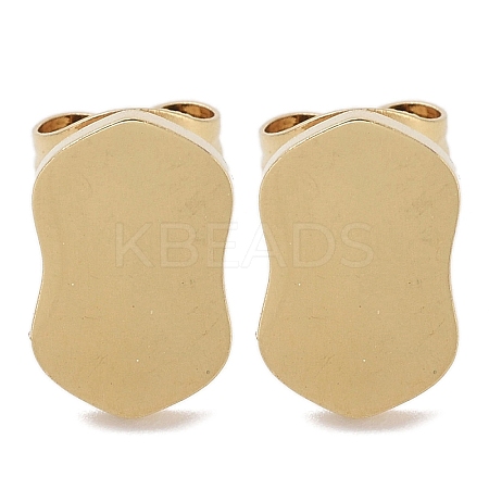 PVD Vacuum Plating 304 Stainless Steel Stud Earrings for Women EJEW-A048-46I-G-1