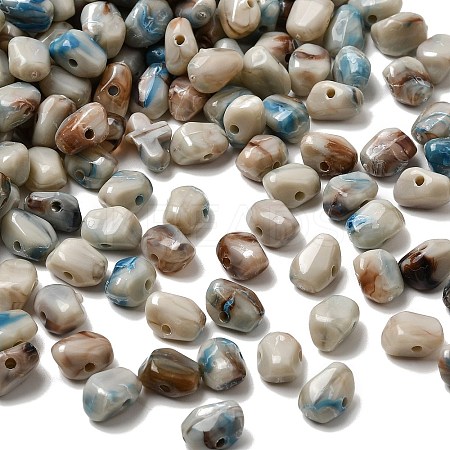 Opaque Acrylic Imitation Gemstone Beads OACR-G061-04E-1