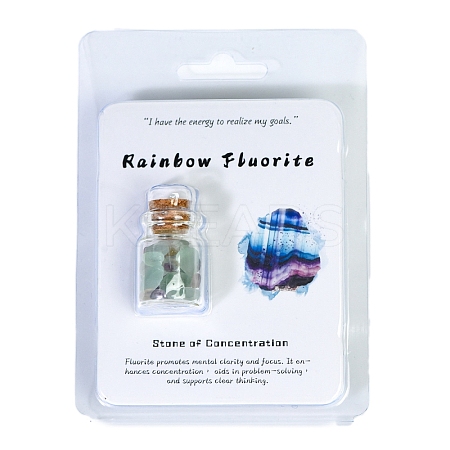 Natural Fluorite Wishing Bottle Display Decorations PW-WGEF7B7-37-1
