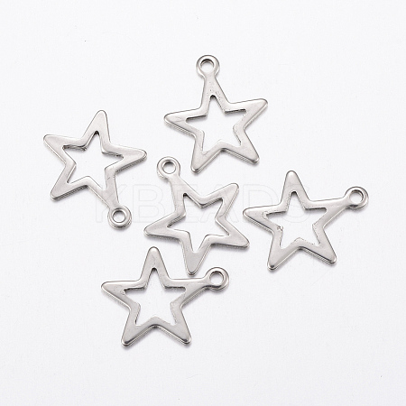 Tarnish Resistant 304 Stainless Steel Charms STAS-L200-47P-1