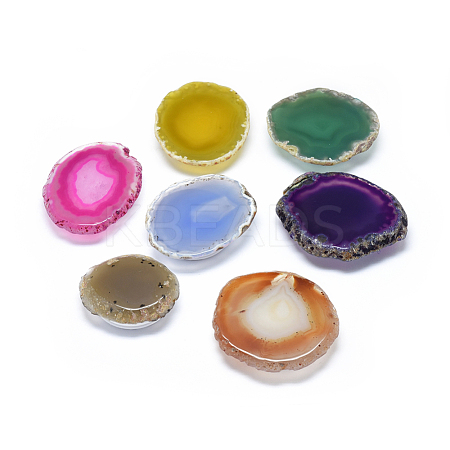 Natural Agate Slices Mobile Phone Holders AJEW-F038-01-1