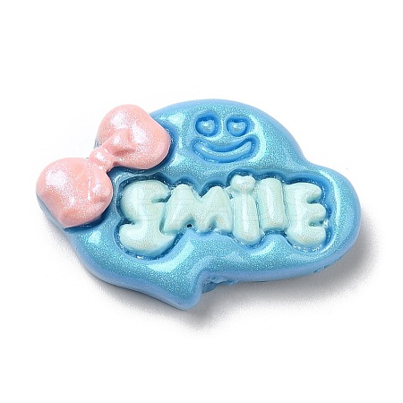 Opaque Resin Cabochons LS-RESI-K026-02E-1
